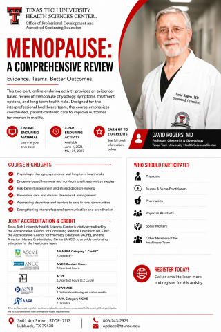 Menopause: A Comprehensive Review Banner